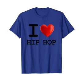 I Love HIP HOP Music Heart T Shirt