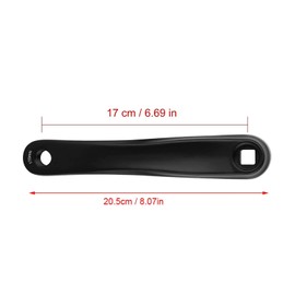 rflaueo 1pc 170mm Bike Crank Arm with Diamond Hole and Square Hole Aluminum Alloy Left Single Speed Crankset for Bicycle Mountain Road Bike(U70-1)