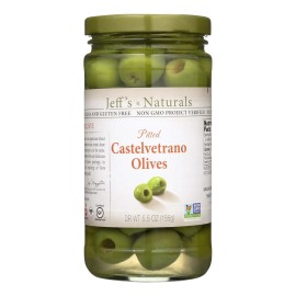UD_Jeff's Garden-Fresh Castelvetrano Green Olives Pitted-5.5 Oz. Case of 6