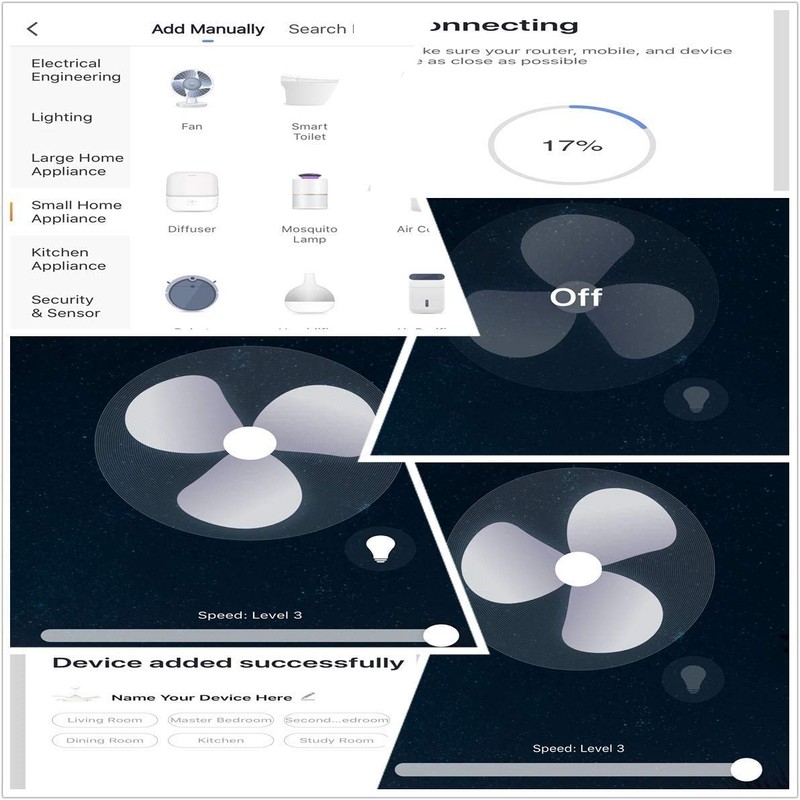 QIACHIP Upgraded WiFi Universal Ceiling Fan Light Remote Control Kit