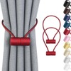 Remunkia Magnetic Curtain Tiebacks 2 Pack, Curtain Tie Backs Holder,