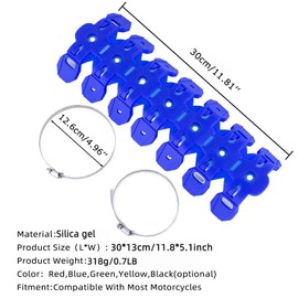 PRO CAKEN 300mm/11.8'' Universal Motorcycle Exhaust Tail Heat Shield Cover Exhaust Pipe Anti Hot Ironing Heat Shield Silicone Pipe for All Off Road ATV Dirt Bike Racing