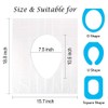50 Pack Disposable Plastic Toilet Seat Cover Non Slip Individually