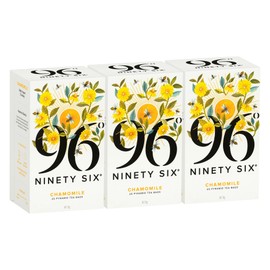 96° Chamomile Tea - 20 Pyramid Tea Bags x 3 Boxes, Individually Wrapped, Floral, Sweet and Relaxing, Biodegradable Plant-Based Bags (60 Bags)