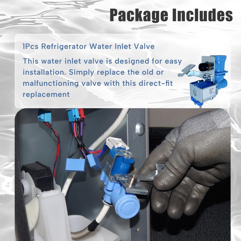 Qiqimingxin MJX41178908 Refrigerator Ice Maker Water Inlet Valve Replacement Fit