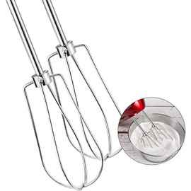 Hand Mixer W10490648 Beater Accessories for Home Kitchen Blending Smoothies Shakes Replace KHM5, PS4082859, AP5644233, 9707242, 8212348, 2684432, 3181106, 3181447, 8212346, 8212347, 9702828, 9702829 Stainless Steel Mixer Replacement for Kitchen-Aid Hand 