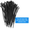 Molain 100 Pack 7.8 Inch Zip Ties with Screw Hole