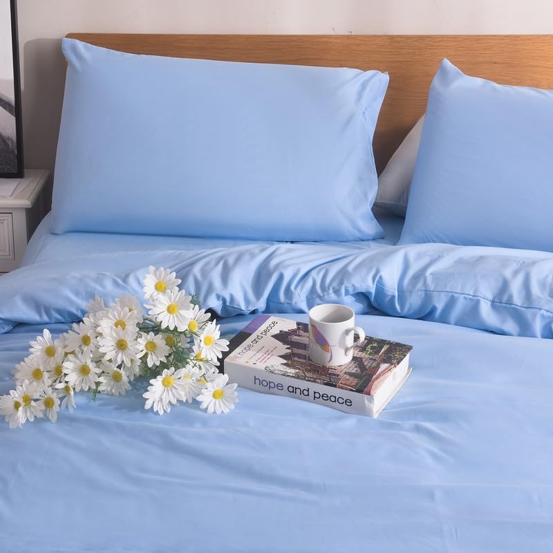 WEAVERS: 3-Piece Luxurious Microfiber Duvet Set - Super Soft Cotton-like