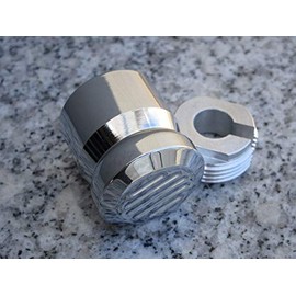 i5 Chrome Slotted Choke Knob Cover to fit Harley Davidson Sportster Softail Dyna Road King Electra Tour Street Hydra Super Wide Glide Fat Boy V-Rod VRSC FXD FLD FLS FXS FX FL XL 883 1200