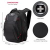 Swissdigital Design Travel Backpack for men, TSA Friendly USB Charging