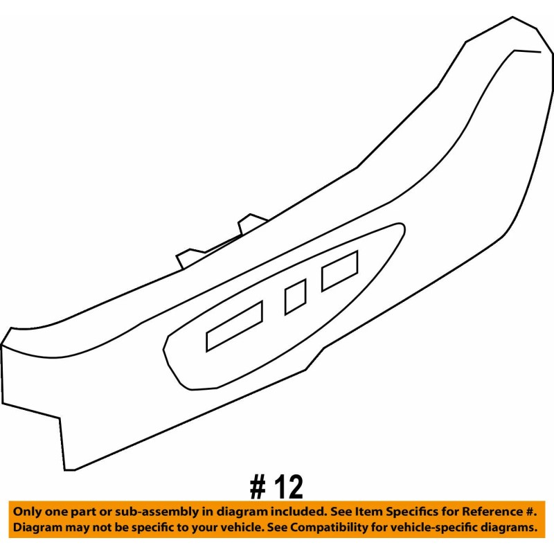 Kia Genuine Kia Seat Switch Outer Cover 2011 to 2015