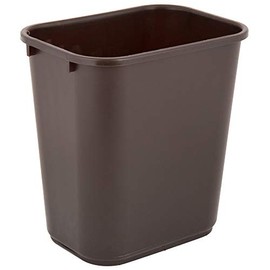 PRO&Family Set of 15! 28 Qt. / 7 Gallon / 26 Liters Brown Rectangular Wastebasket. Kitchen Garbage Can Office Trash Can Recycle Bin Waste Basket Touchless