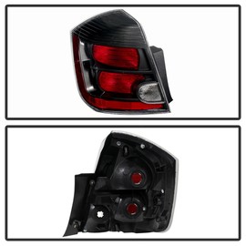 ACANII - For 2010-2012 Nissan Sentra SE-R/SR Black Rear Replacement Tail Light - Driver Side Only