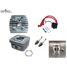 CDHPOWER LD100 Cylinder Body 50MM & CDI & Head & Windowed Piston Set-2 stroke engine Bike