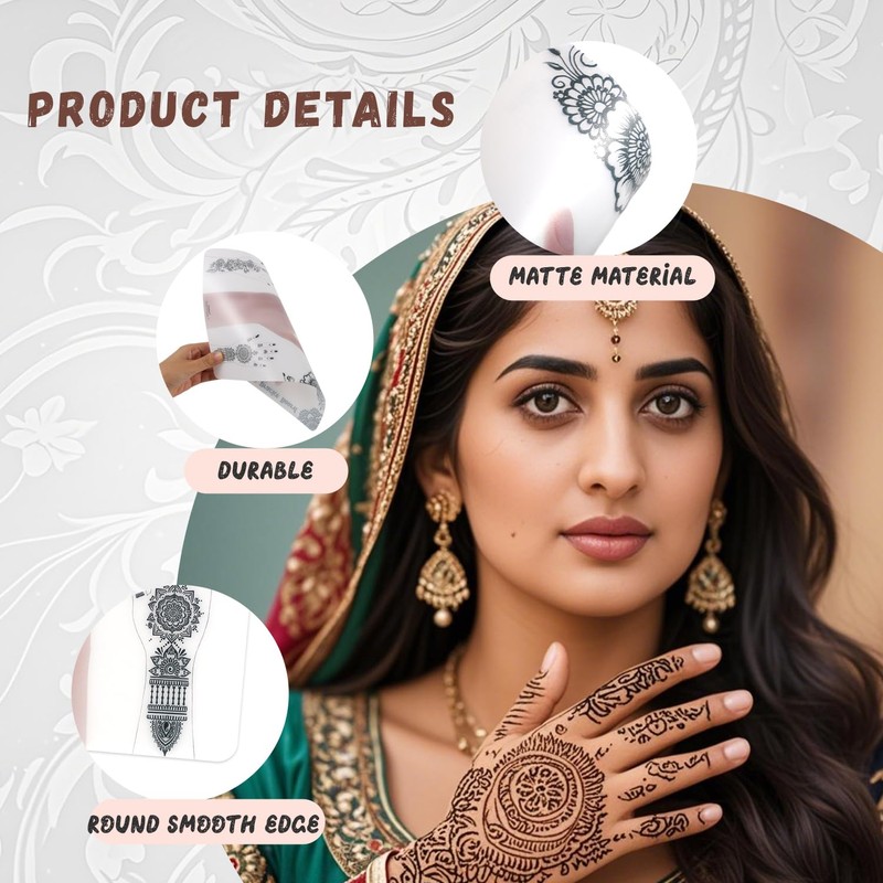 Reusable Henna Tattoo Practice Boards 2 Pack Henna Hand Practice