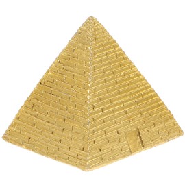 Homoyoyo Retro Pyramid Model Mini Egyptian Pyramid Figurine Resin Simulation Educational Toy Collectible Ornament