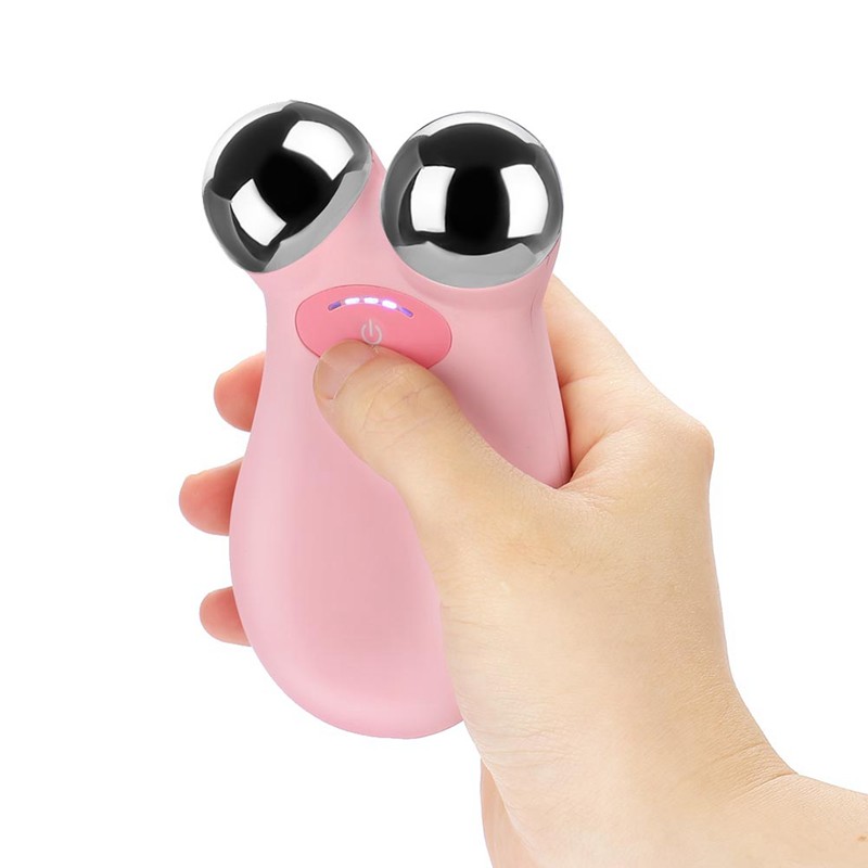 Electric Microcurrent Vibration Face Lift Massager Wrinkle Puffiness Removal Skin