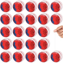 YSBJKWCF 24 Pack Spider-Themed LED Light Up Yo Yo Balls Party Favors for Kids, Back to School Classroom Prizes, Superhero Yo Yo Bulk Toys for Boys Girls