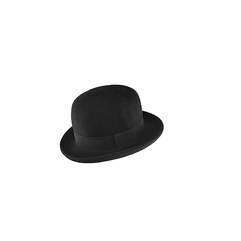 MAZ 100% Wool Felt Soft Crushable Bowler Hat (Satin Lined)