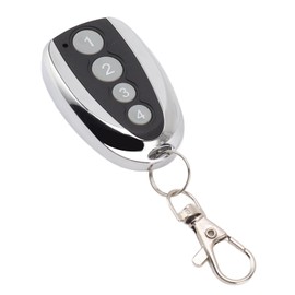 Keychain Garage Door Opener Remote, Programmable 4 Buttons Easy Setup Transmitter for Automatic Swing Sliding Gate Opener Transmitter Key Fobs Security Gate Controller