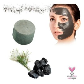 Mascarilla Facial Sólida Anti-acné Carbón Activado