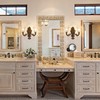 Wellmet 2-Lights Bronze Wall Sconce, Retro Wall Light, Bathroom Vanity