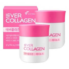 Ever Collagen Retinol A 750mg / 에버콜라겐 레티놀A 750mgX56정X2개  저분자콜라겐펩타이드20890273672029