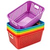 Bafeil 6 Pack Plastic Classroom Storage Baskets, Organizer Bins with