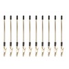 10Pcs Metal Memo Clips Gold Color Electroplated Safe Light Strong