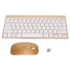 Smart Wireless Keyboard Mouse Kit Silent LED Indicator Waterproof Power