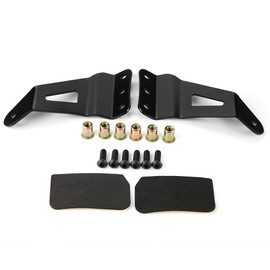 KIMISS 52 inch Curved Light Bar Top Windshield Brackets 1 Pair Metal Lamp Holder for 1989-1998