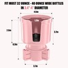 Upgraded Car Cup Holder Expander Adapter with Offset Adjustable Base,