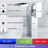 Chrome Bathroom Vessel Faucet Led Light 3 Color Changing Waterfall