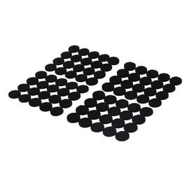 sourcing map Furniture Pads Round Self-stick Non-slip Anti-scratch Felt Pads Floors Protector 15mm Dia