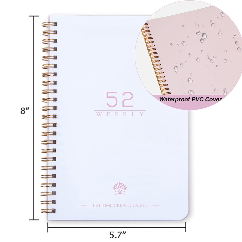 Undated Weekly Planner- Weekly Goals Notebook, A5 To Do List