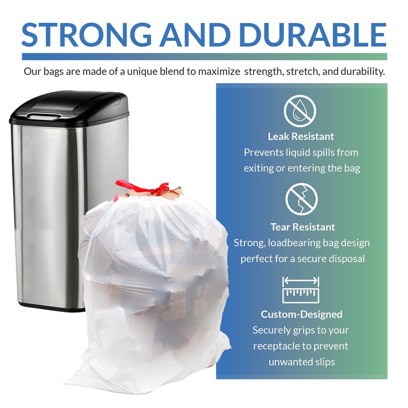 Reli. Tall Kitchen Drawstring Trash Bags 13 Gallon | 500