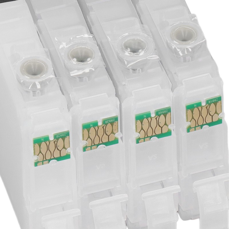 4 Colors Ink Cartridge with Permanent Chip Refill Printing Boxes
