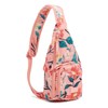 Vera Bradley Ripstop Mini Sling Backpack, Paradise Bright Coral
