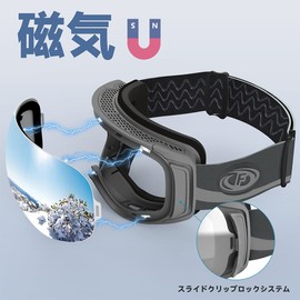 Findway Ski Goggles, Double Layer Magnetic Snow Goggles, Snowboard Goggles, Frameless, OTG Wide Field of View, Dual Layer Detachable Spherical Lens, Compatible with Glasses, Helmet Compatible, Breathable, Windproof, Snowproof, Anti-Fog, UV Protection, Shockproof, 3-Layer Sponge, Sports Goggles, Suitable for Adults' Winter Mountain Climbing, Skiing, Survival Games, Motorcycling, Outdoor Sports, Unisex