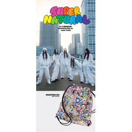 NEWJEANS ALBUM : (NJ X MURAKAMI - Drawstring Bag Ver) Japan Double Single Album CD+Drawstring Bag+Out Box+Photobook+Jewel Case+Booklet+Photocards+Postcard