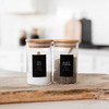 Black Spice Labels for Glass Jars, 148 Spice Jar Labels
