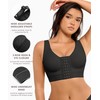 FeelinGirl Post Surgery Compression Bra Front Closure Bra Wirefree Mastectomy