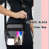 DONGGANGAJI Clear Crossbody Bag, Stadium Approved for Concerts,Clear Shoulder Bag
