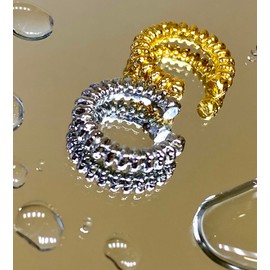 LAURITAMI Ear Cuff Gold Silver Fake Helix Cartilage Earrings Fake Piercing Ear Cuff Earrings Clip On Ear Cuffs Jewellery for Men Women, Stainless Steel