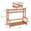 Ufine 2 Tier Bamboo Spice Rack Organizer Kitchen Countertop Storage