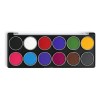 Paleta 12 Colores Mate Base Agua Pintacaritas Annete Fantasy