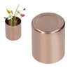 Round Pen Holder Stainless Steel Vase Cosmetic Brush Container Desktop
