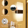 FelRelWel Modern Wall Sconces,Rechargeable USB Battery Operated,2 PCS Acrylic LED