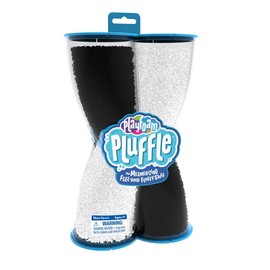 Educational Insights Playfoam Pluffle for Sensory Bins, Glow-in-the-Dark and Black & White, Set of 2, Ages 3+:_Black & White 2-Pack