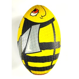 Optimum Stinger Rugby Ball - Balanced and Responsive for Accurate Handling and Kicking of Top-Performing Rugby Balls - Perfect for Training and Gameplay - 2-Ply 410g Ball - Size 4 - With Pump